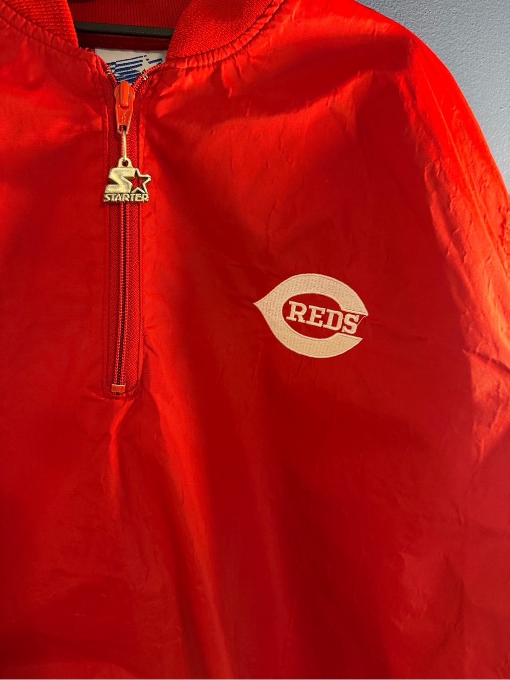 STARTER Cincinnati Reds Jacket with Ribbed Trim Large - Picture 2 of 5